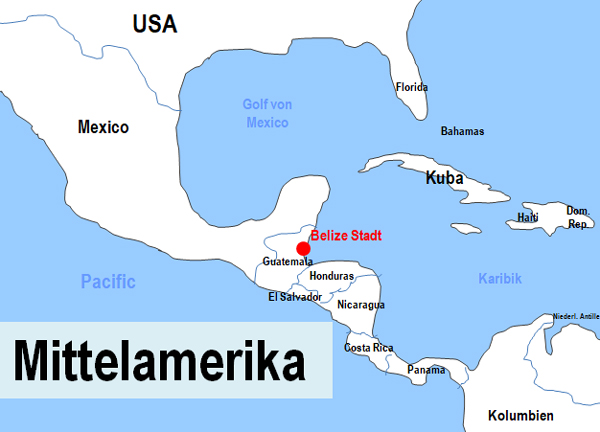 Karte Fhren von und nach Belize Stadt