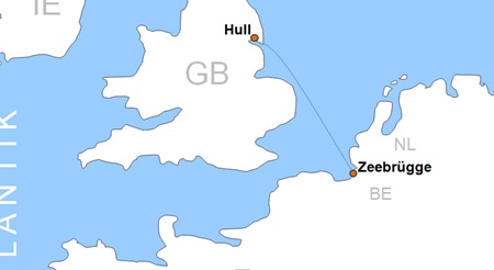 Karte F�hren von Belgien