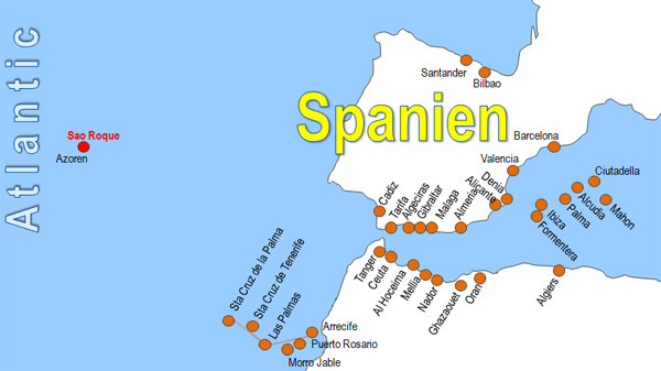Karte Fhren von und nach Sao Roque