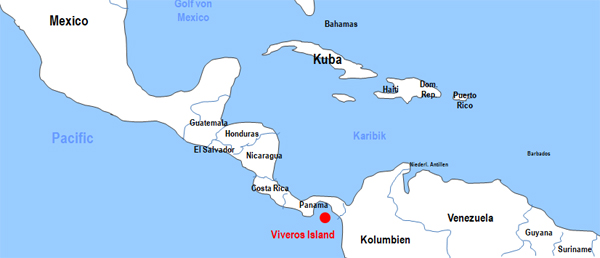 Karte Fhren von und nach Viveros Island