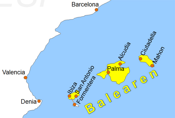 Karte Fhren berfahrten mit der Fhre ab Barcelona Fhrzeiten Fahrplan der Fhren