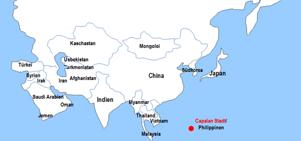 Karte Fhren von und nach Calapan Stadt