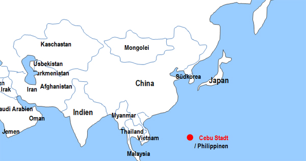 Karte Fhren von und nach Cebu Stadt