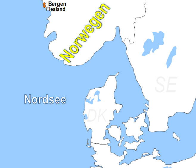 Karte Fhren von und nach Flesland