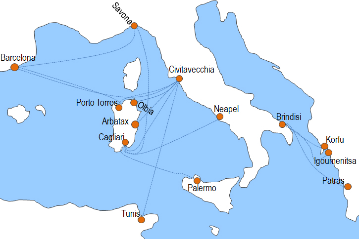 Fähren Grimaldi Lines Fährgesellschaft Reederei