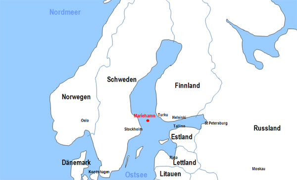 Karte Fhren von und nach Mariehamn