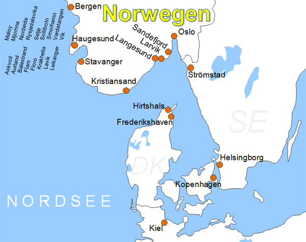Norwegen Fähre buchen - Buchen Sie jetzt Ihre Fährüberfahrt nach Norwegen