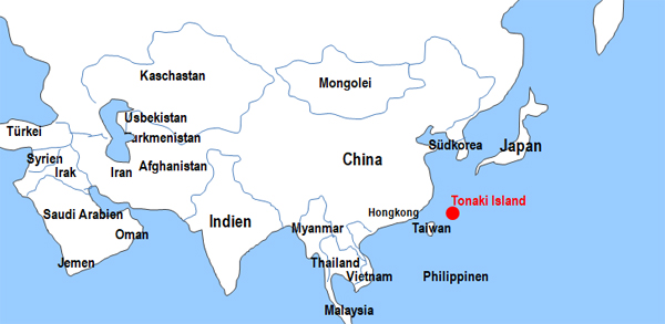 Karte Fhren von und nach Tonaki Island