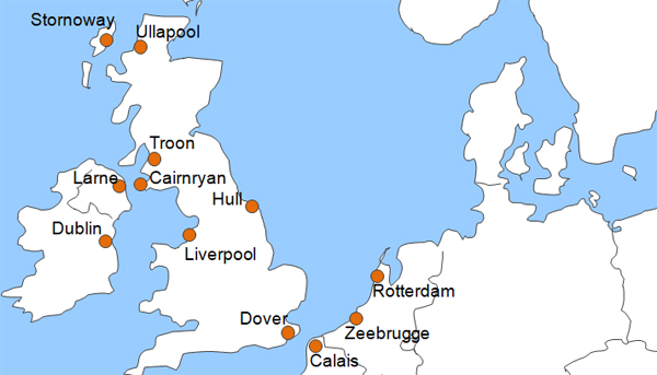 Karte Fhren von Ullapool nach Stornoway