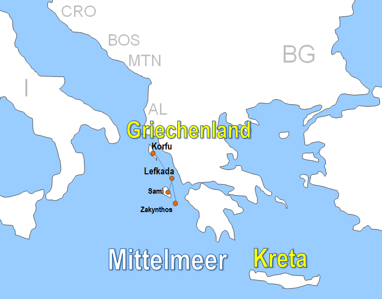 Fhren von und nach Zakynthos